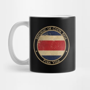 Vintage Republic of Costa Rica USA North America United States Flag Mug